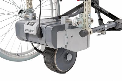 Viamobil V25 hjelpemotor/drivaggregat - med punkteringsfritt og solid gummidekk