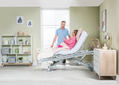The Invacare NordBed Optimo Wide medical bed