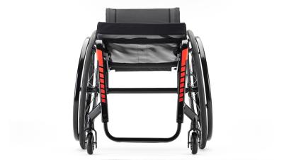 The KSL manual wheelchair black red ramme